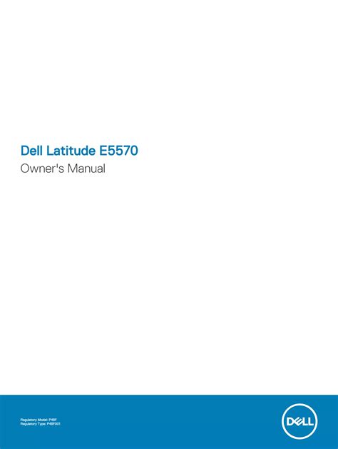 dell latitude e5570 user manual